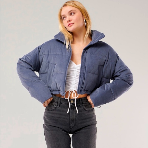 Woman Puffer Jacket / Corduroy - Picture 4 of 4
